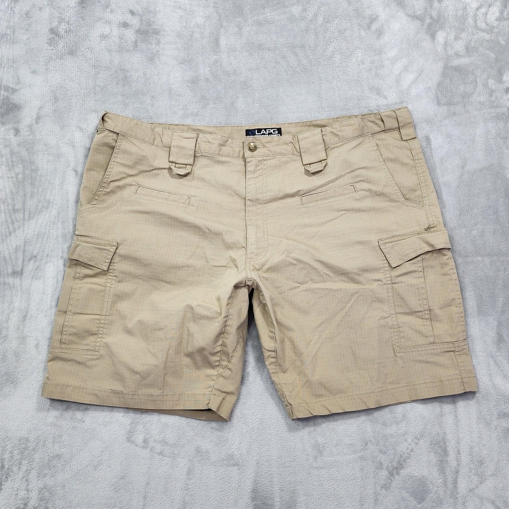 LAPG Shorts Mens 44 Beige Elite Operator Cargo Tactical Workwear Utility Outdoor